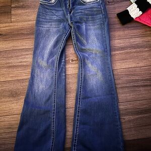 Sky Women's Dark Blue Flare Jeans